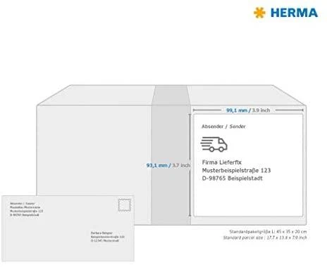 HERMA 4653 ženklinimo etiketė Balta
