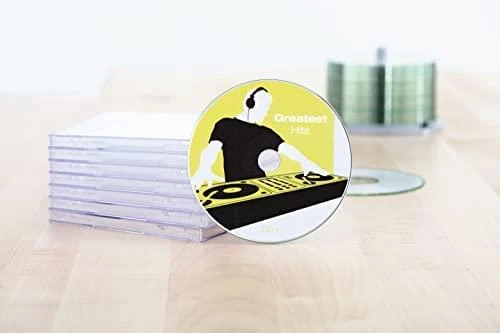 Herma Etykiety samoprzylepne Maxi 8624 na CD, balta, apvalus, Ø 116 mm, papier matinė, 20 vnt (8624)
