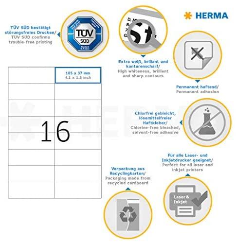 HERMA 4462 etiketė spausdinimui Balta Lipni spausdintuvo etiketė