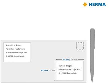 HERMA Etiketten Premium A4 baltas 70x50,8 mm Papier 375 St.