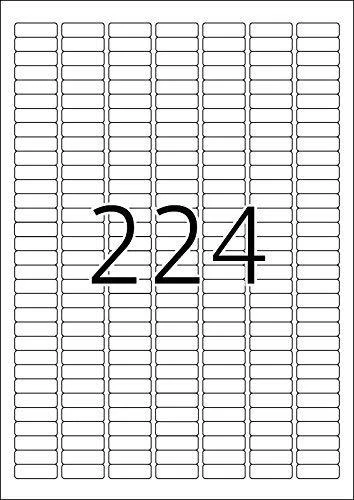 Herma Etykiety InkPrint 8830, A4, 25,4 x 8,5 mm, papier balta matinė, 5600 vnt., zaokrąglone narożniki (8830)