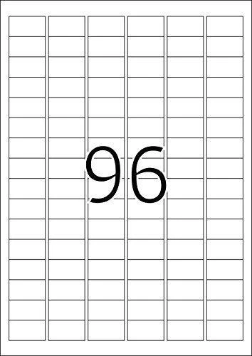 Herma Labels InkPrint 8832, A4, 30,5 x 16,9 mm, balta matinė popierius, 2400 vnt., užapvalinti kampai (8832)