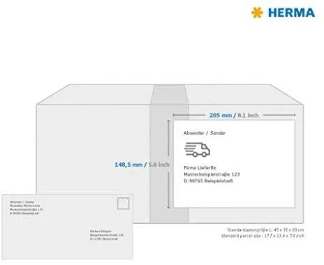 HERMA 8690 ženklinimo etiketė Balta
