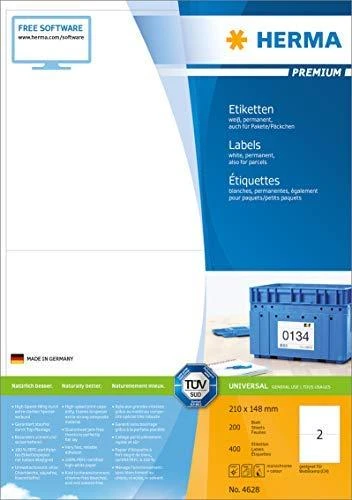 Herma Premium etiketė A4, balta, 100 puslapių (4282)