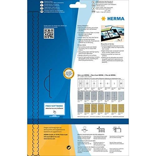 HERMA 4909 etiketė spausdinimui Balta Lipni spausdintuvo etiketė