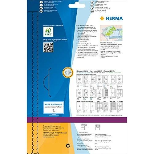 Herma Foil etiketės 4693, A4, 210 x 148 mm, balta matinė folija, 25 vnt (4693)