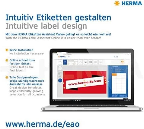 HERMA 4690 etiketė spausdinimui Balta Lipni spausdintuvo etiketė