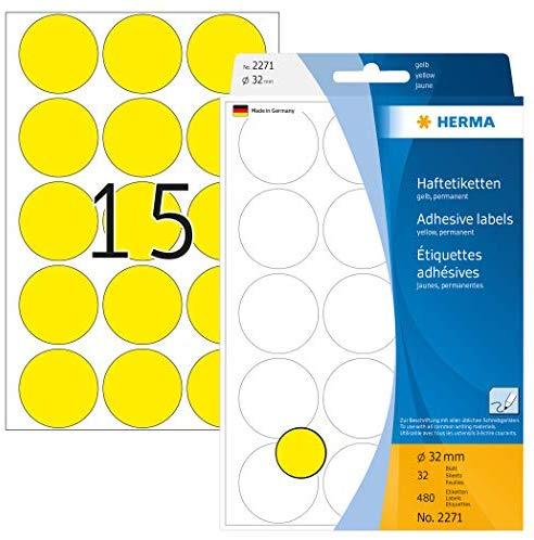 Herma Gelton lipnios etiketės, 32mm 480 vnt - 2271
