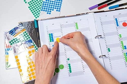 Herma Labels žalia apskritimai, 480 vnt (2275)