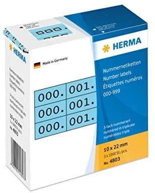 Herma Lipnios etiketės 10 x 22 mm / 1000 vnt (4803)