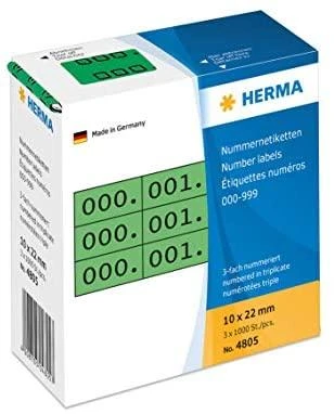 Herma Lipnios etiketės 10 x 22 mm / 1000 vnt (4805)