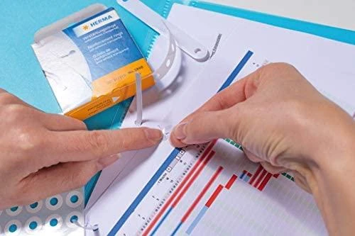 Lipnios Herma etiketės 500x, baltos