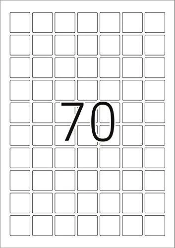 Herma Nuimamos etiketės A4, 24 x 24 mm, balta, Kilnojamų daiktų technologija. – 10105