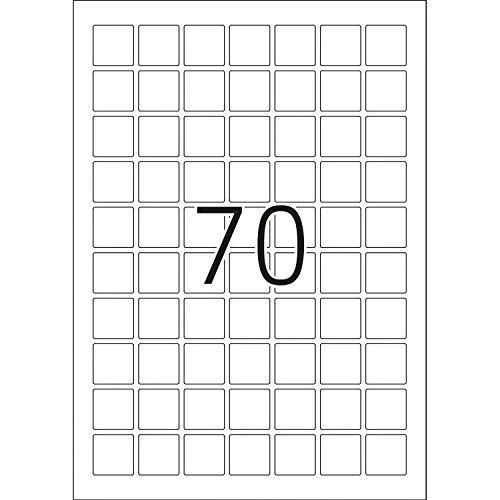 Herma Nuimamos etiketės A4, 24 x 24 mm, balta, Kilnojamų daiktų technologija. – 10105