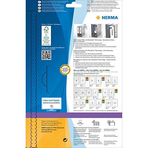 HERMA 10185 etiketė spausdinimui Balta Lipni spausdintuvo etiketė