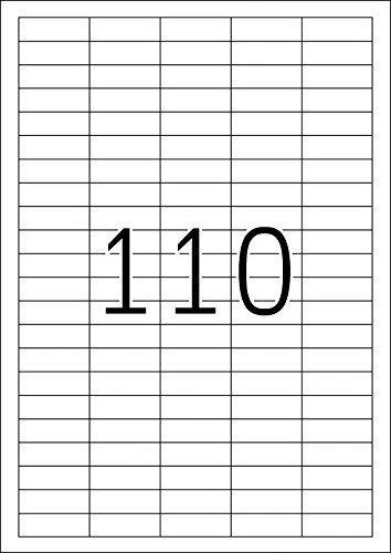 Herma Etykiety odklejalne 4210 Movables, A4, 38,1 x 12,7 mm, balta, papier matinė, 2750 vnt. (4210)