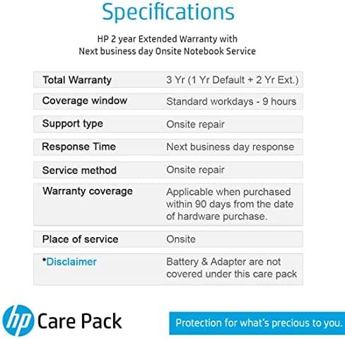 „Hewlett Packard“ (HP) HP eCarePack 3 metai „On Site Service“ Tik kitą darbo dieną stalinis kompiuteris su 1 metų standartine garantija