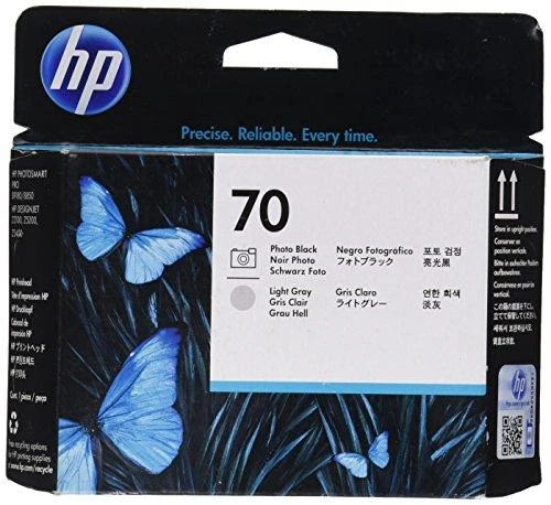 Hewlett Packard (HP) HP 70 juodos/šviesiai pilkos spalvos spausdinimo galvutė, skirta HP Photosmart Pro B9180, Designjet Z2100, Z310