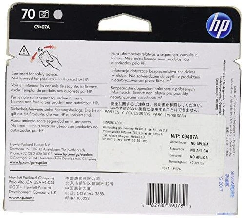 Hewlett Packard (HP) HP 70 juodos/šviesiai pilkos spalvos spausdinimo galvutė, skirta HP Photosmart Pro B9180, Designjet Z2100, Z310