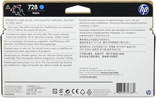 Hewlett Packard (HP) HP 728 130 ml žydros spalvos rašalo kasetė