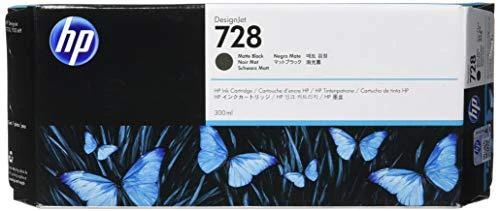Hewlett Packard (HP) HP 728 Matte Juodas rašalo kasetė, 300 ml, skirta HP DesignJet T730, T830