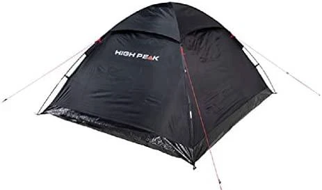 Keturių asmenų juoda palapinė High Peak Monodome XL
