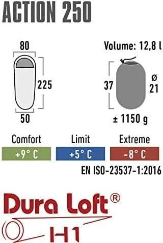 High Peak Action 250, sleeping bag (mėlynas/dark mėlynas)