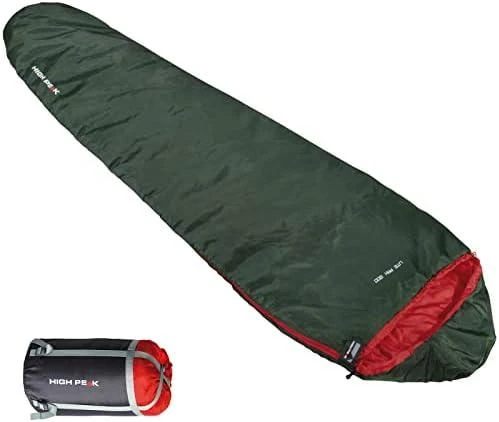 Miegmaišis High Peak Lite 800 210x75x50 cm Žaliai Raudonas 23260