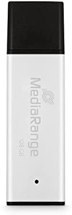 MediaRange High performance 128 GB, USB-Stick - sidabrinis/juodas, USB-A 3.2 Gen 1