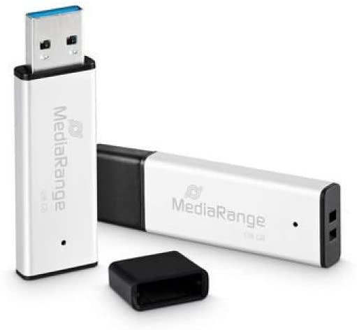 MediaRange High performance 128 GB, USB-Stick - sidabrinis/juodas, USB-A 3.2 Gen 1