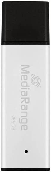 MediaRange USB-Stick USB 3.0 didelio našumo 256GB aliuminio