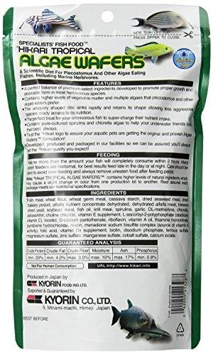 Hikari Algae Wafers visavertis pašaras dugninėms žuvims - 250 g