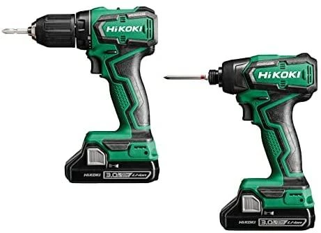 HiKOKI Akumuliatorinių įrankių rinkinys KC18DD, 18V, WH18DD + DS18DD + 2x3.0Ah + lagaminas