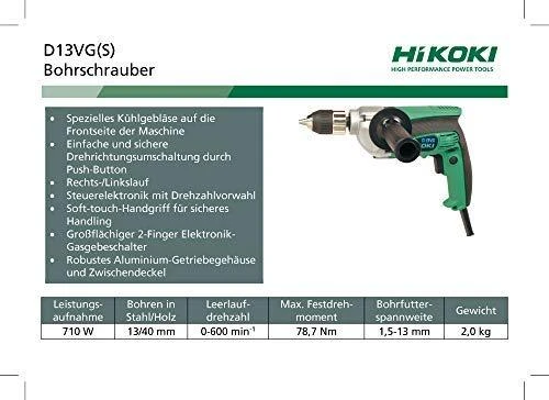 Gręžtuvas HiKOKI D13VG