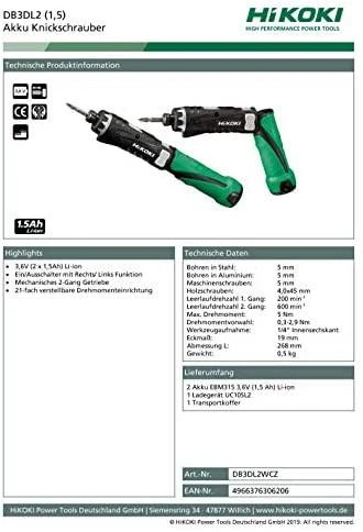 Akumuliatorinis tiesinis suktuvas HiKOKI DB3DL2