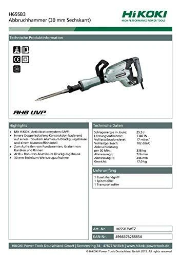 Atskėlimo kūjis HiKOKI H65SB3