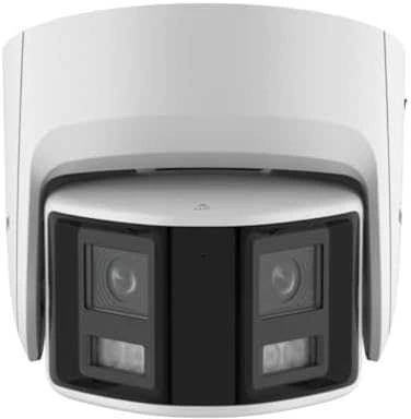 „Hikvision“ kupolinė kamera DS-2CD2346G2P-ISU/SL(C) F2.8 (balta, 4 MP, 30 m. IR, „AcuSense“, panoraminė 180°)