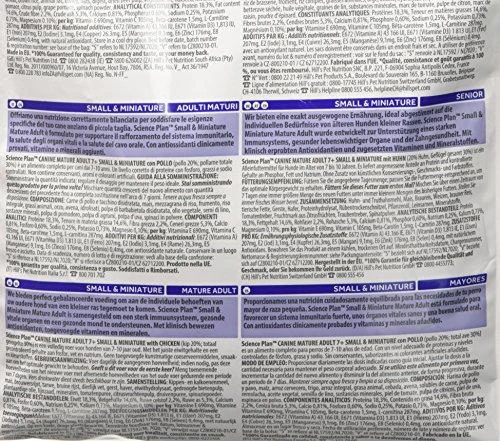 Hill's Dog Science Plan Mature Adult 7+ Small & Miniature vištiena & kalakutiena sausas Maistas šunims 1,5kg