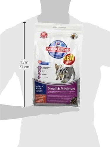 Hill's Dog Science Plan Mature Adult 7+ Small & Miniature vištiena & kalakutiena sausas Maistas šunims 1,5kg