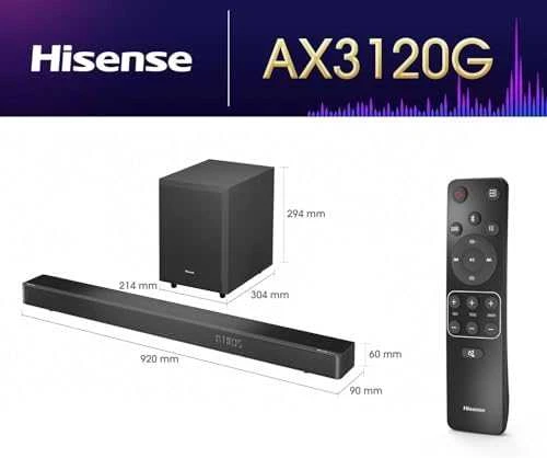 Namų kino sistema 3Lou Hisense SOUNDBAR HISENSE AX3120G