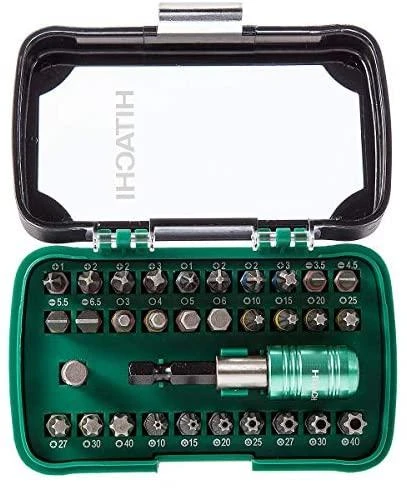 Hikoki Accessories Sukimo antgalių rinkinys Hikoki 750363; 1/4''; 25 mm; 32 vnt.