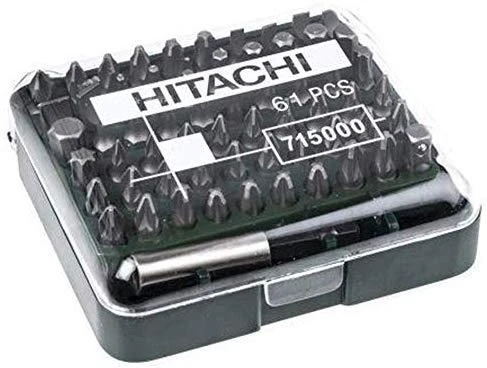 Hikoki Accessories Sukimo antgalių rinkinys Hikoki 715000; 1/4''; 61 vnt.