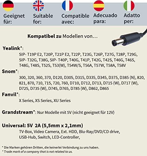 Maitinimo šaltinis GEQUDIO GEQUDIO HN-Power įkroviklis 5V/2A kompat. für Yealink,Snom,FAV