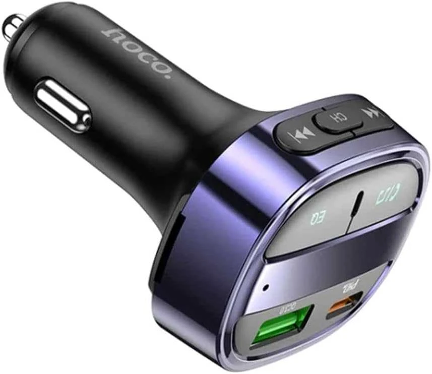 FM bangų moduliatorius Hoco E70 PD30W+QC3.0 juodas