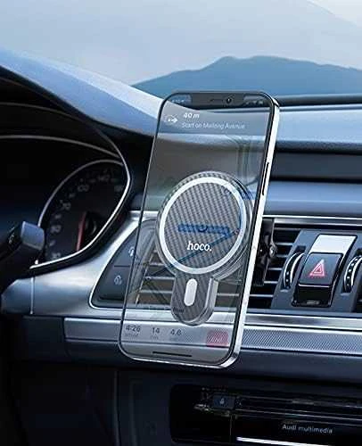 Automobilinis laikiklis-įkroviklis Hoco CA85 Magsafe 15W juodas