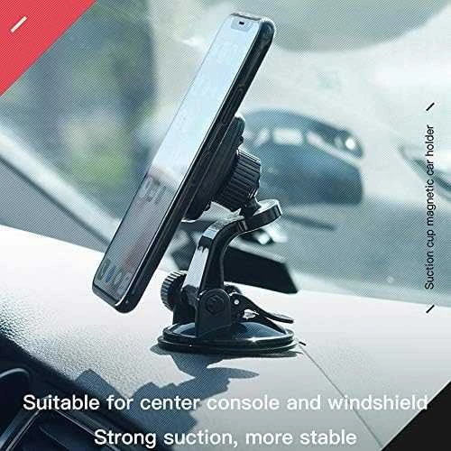 Automobilinis telefono laikiklis Hoco CA28, tvirtinamas ant prietaisų skydelio, magnetinis, juodas