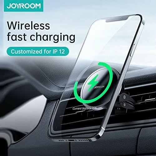 Automobilinis laikiklis-įkroviklis Joyroom JR-ZS240 MagSafe 15W juodas