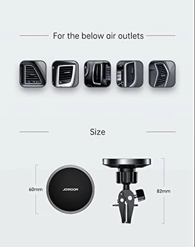 Automobilinis laikiklis-įkroviklis Joyroom JR-ZS240 MagSafe 15W juodas