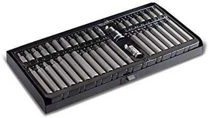 Högert Technik 40 dalių atsuktuvų antgalių rinkinys, su metaline dėžute HT1S404