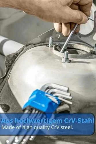 Hogert 9 dalių "Torx" raktų rinkinys, CrV plienas